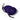 Cosmic Purple elastic shoelaces, coiled and flat, with a smooth texture and contrasting branding on the ends.