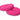 Neon pink elastic shoelaces rolled into two loops on a white background.
