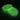 Glow-in-the-dark elastic shoelaces in a coiled design, emitting a bright green light against a dark background.
