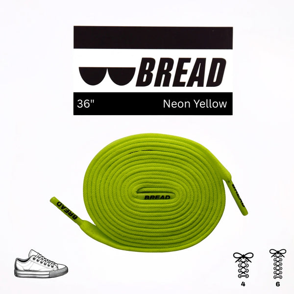 Neon Yellow Elastic Shoelaces – Bread