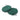 Sea green elastic shoelaces coiled neatly, featuring a textured surface and branded tips.