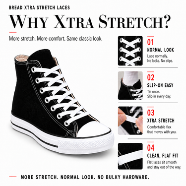 Xtra Stretch Flat Bread Laces