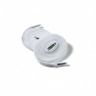 Elastic shoelaces in Cloud White color, featuring two flat laces with "BREAD" printed on the ends.