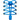Blue clip lace accessory with elastic cords and a central button, designed for securing laces or straps.