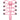 Pink clip lace accessory featuring elastic bands and a central button for adjustable styling.