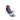 Black high-top sneaker with bright pink elastic shoelaces, positioned at an angle on a white background.
