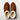 Women's Ashton slipper in brown suede with a soft white fleece lining, viewed from above.