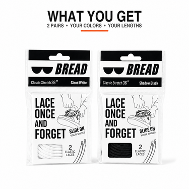 Bread Elastic Shoelaces: 2-Pack