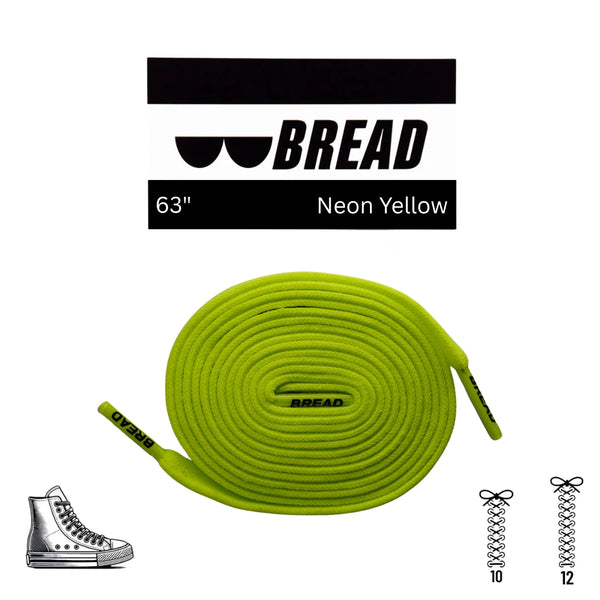 Neon Yellow Elastic Shoelaces – Bread
