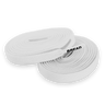 Two rolls of white shoelaces with a 'BREAD' label on a white background